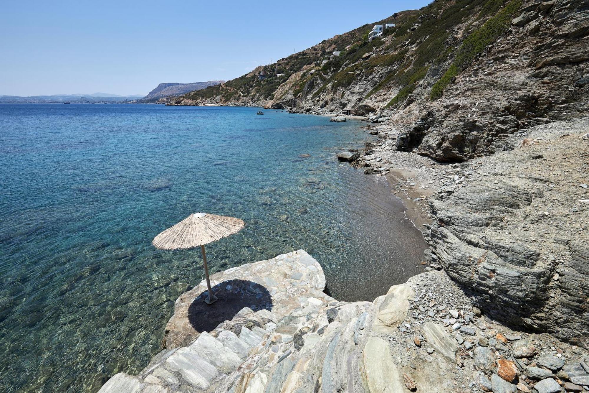 Beachfront Villa In Crete - Epavli Luxury Villa Agia Pelagia  Buitenkant foto