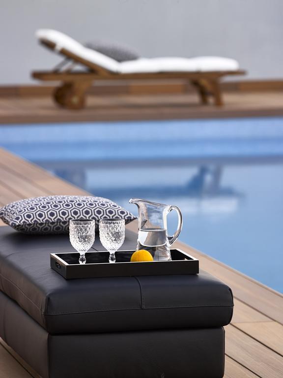 Beachfront Villa In Crete - Epavli Luxury Villa Agia Pelagia  Buitenkant foto